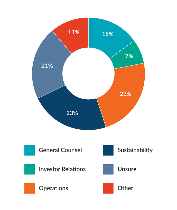 ESG responsibility by role ESG responsibility by role