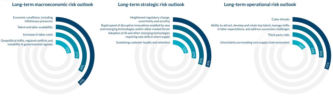 Top Risks - long term risks